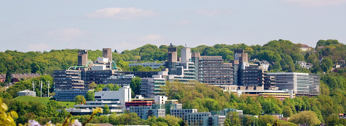 Luftbild von der Bergischen Universität Wuppertal